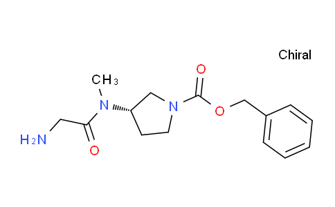CAS No. 1354016-92-4, (S)-Benzyl 3-(2-amino-N-methylacetamido)pyrrolidine-1-carboxylate