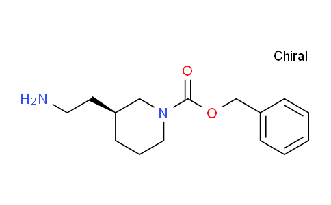 CAS No. 1932094-81-9, (S)-Benzyl 3-(2-aminoethyl)piperidine-1-carboxylate