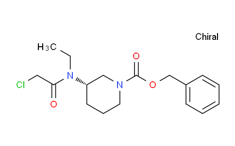 CAS No. 1353996-52-7, (S)-Benzyl 3-(2-chloro-N-ethylacetamido)piperidine-1-carboxylate