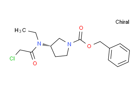 CAS No. 1354019-80-9, (S)-Benzyl 3-(2-chloro-N-ethylacetamido)pyrrolidine-1-carboxylate