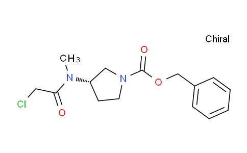 CAS No. 1354011-04-3, (S)-Benzyl 3-(2-chloro-N-methylacetamido)pyrrolidine-1-carboxylate