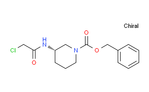 CAS No. 1354019-79-6, (S)-Benzyl 3-(2-chloroacetamido)piperidine-1-carboxylate