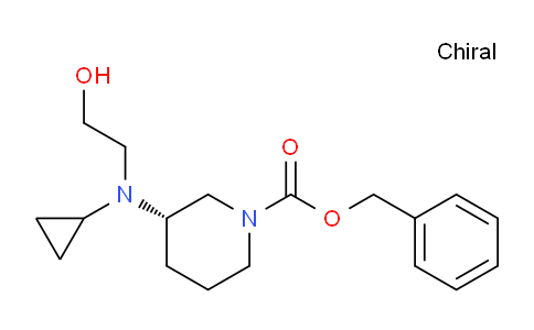 CAS No. 1354010-64-2, (S)-Benzyl 3-(cyclopropyl(2-hydroxyethyl)amino)piperidine-1-carboxylate