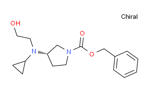 CAS No. 1354009-64-5, (S)-Benzyl 3-(cyclopropyl(2-hydroxyethyl)amino)pyrrolidine-1-carboxylate