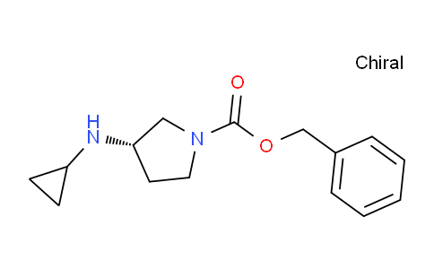 CAS No. 1354010-69-7, (S)-Benzyl 3-(cyclopropylamino)pyrrolidine-1-carboxylate