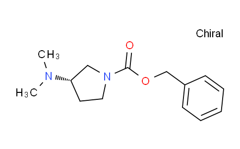 CAS No. 1217602-15-7, (S)-Benzyl 3-(dimethylamino)pyrrolidine-1-carboxylate