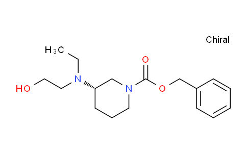 CAS No. 1353999-75-3, (S)-Benzyl 3-(ethyl(2-hydroxyethyl)amino)piperidine-1-carboxylate