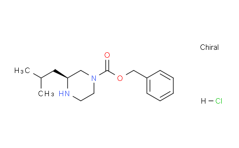 CAS No. 1253790-03-2, (S)-Benzyl 3-isobutylpiperazine-1-carboxylate hydrochloride