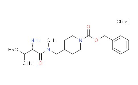 CAS No. 1353996-73-2, (S)-Benzyl 4-((2-amino-N,3-dimethylbutanamido)methyl)piperidine-1-carboxylate