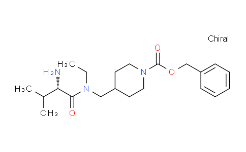 CAS No. 1353995-29-5, (S)-Benzyl 4-((2-amino-N-ethyl-3-methylbutanamido)methyl)piperidine-1-carboxylate
