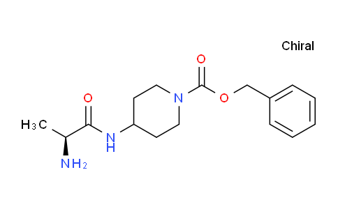 CAS No. 1354004-60-6, (S)-Benzyl 4-(2-aminopropanamido)piperidine-1-carboxylate