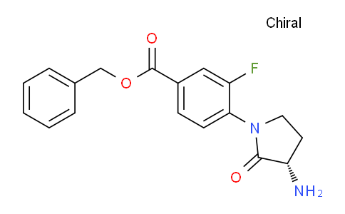 CAS No. 811794-22-6, (S)-Benzyl 4-(3-amino-2-oxopyrrolidin-1-yl)-3-fluorobenzoate