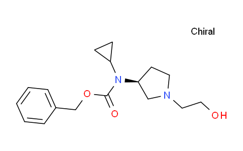 CAS No. 1353993-36-8, (S)-Benzyl cyclopropyl(1-(2-hydroxyethyl)pyrrolidin-3-yl)carbamate