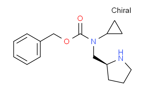 CAS No. 1354017-97-2, (S)-Benzyl cyclopropyl(pyrrolidin-2-ylmethyl)carbamate