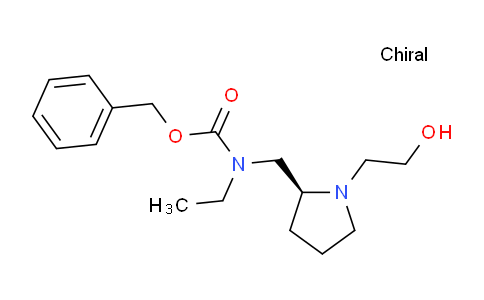 CAS No. 1354001-72-1, (S)-Benzyl ethyl((1-(2-hydroxyethyl)pyrrolidin-2-yl)methyl)carbamate