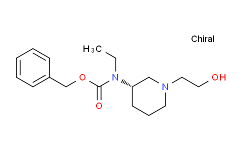 CAS No. 1354017-23-4, (S)-Benzyl ethyl(1-(2-hydroxyethyl)piperidin-3-yl)carbamate