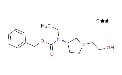 CAS No. 1353993-29-9, (S)-Benzyl ethyl(1-(2-hydroxyethyl)pyrrolidin-3-yl)carbamate
