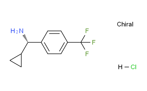 CAS No. 1263094-18-3, (S)-Cyclopropyl(4-(trifluoromethyl)phenyl)methanamine hydrochloride