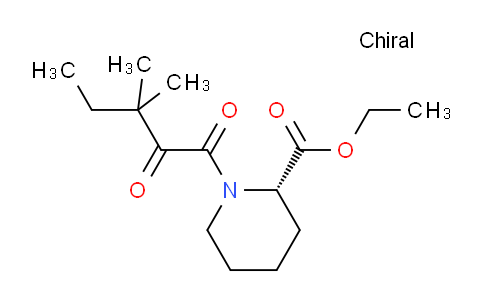 CAS No. 152754-33-1, (S)-Ethyl 1-(3,3-dimethyl-2-oxopentanoyl)piperidine-2-carboxylate