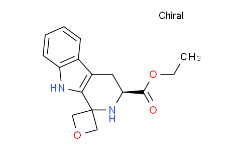 CAS No. 1523558-69-1, (S)-Ethyl 2',3',4',9'-tetrahydrospiro[oxetane-3,1'-pyrido[3,4-b]indole]-3'-carboxylate