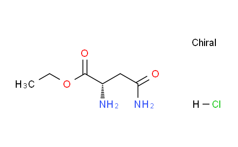 CAS No. 24184-37-0, (S)-Ethyl 2,4-diamino-4-oxobutanoate hydrochloride