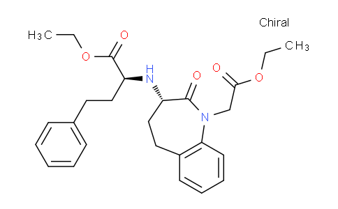 CAS No. 103129-58-4, (S)-Ethyl 2-(((S)-1-(2-ethoxy-2-oxoethyl)-2-oxo-2,3,4,5-tetrahydro-1H-benzo[b]azepin-3-yl)amino)-4-phenylbutanoate