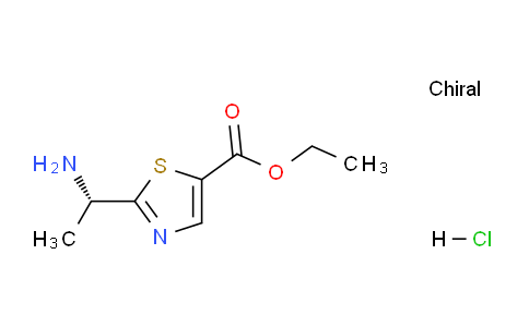 CAS No. 1923069-60-6, (S)-Ethyl 2-(1-aminoethyl)thiazole-5-carboxylate hydrochloride