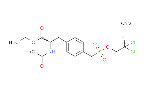 CAS No. 1146758-12-4, (S)-Ethyl 2-acetamido-3-(4-(((2,2,2-trichloroethoxy)sulfonyl)methyl)phenyl)propanoate