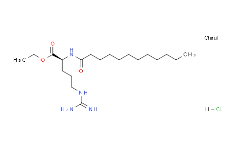 CAS No. 60372-77-2, (S)-Ethyl 2-dodecanamido-5-guanidinopentanoate hydrochloride