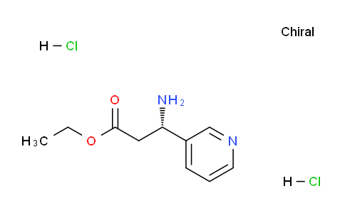 CAS No. 153524-69-7, (S)-Ethyl 3-amino-3-(pyridin-3-yl)propanoate dihydrochloride