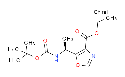 CAS No. 672310-07-5, (S)-Ethyl 5-(1-((tert-butoxycarbonyl)amino)ethyl)oxazole-4-carboxylate