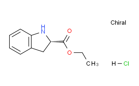 CAS No. 79854-42-5, (S)-Ethyl indoline-2-carboxylate hydrochloride