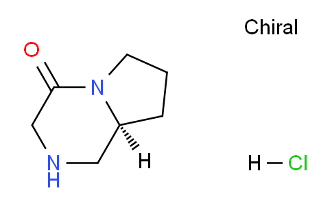 CAS No. 1303975-09-8, (S)-Hexahydropyrrolo[1,2-a]pyrazin-4(1H)-one hydrochloride