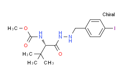 CAS No. 1010702-58-5, (S)-Methyl (1-(2-(4-iodobenzyl)hydrazinyl)-3,3-dimethyl-1-oxobutan-2-yl)carbamate