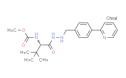CAS No. 857904-02-0, (S)-Methyl (3,3-dimethyl-1-oxo-1-(2-(4-(pyridin-2-yl)benzyl)hydrazinyl)butan-2-yl)carbamate