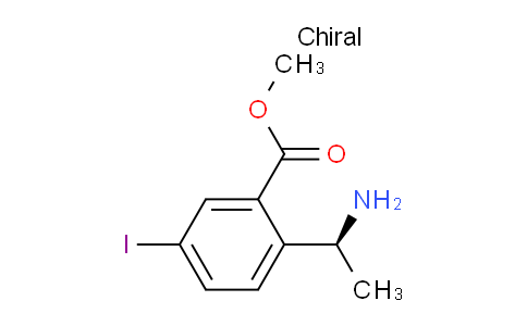 CAS No. 1217644-98-8, (S)-Methyl 2-(1-aminoethyl)-5-iodobenzoate