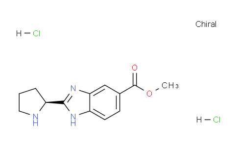 CAS No. 1439922-01-6, (S)-Methyl 2-(pyrrolidin-2-yl)-1H-benzo[d]imidazole-5-carboxylate dihydrochloride