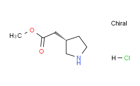 CAS No. 1024038-33-2, (S)-Methyl 2-(pyrrolidin-3-yl)acetate hydrochloride
