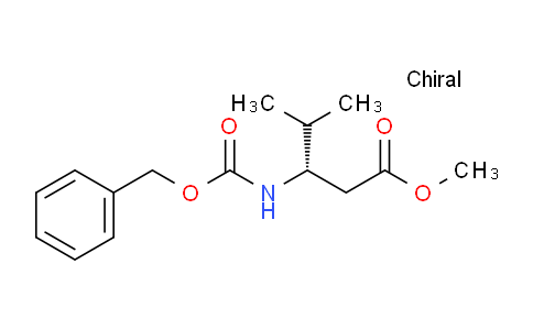 CAS No. 1311255-15-8, (S)-Methyl 3-(((benzyloxy)carbonyl)amino)-4-methylpentanoate