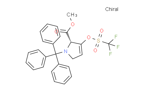 CAS No. 401909-61-3, (S)-Methyl 3-(((trifluoromethyl)sulfonyl)oxy)-1-trityl-2,5-dihydro-1H-pyrrole-2-carboxylate