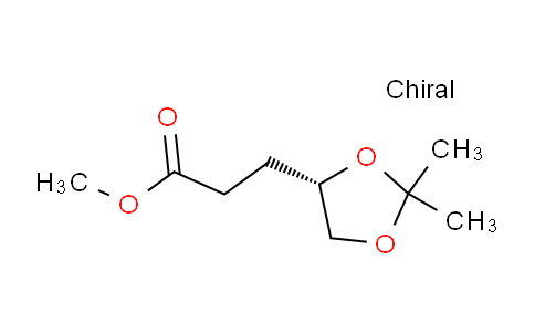 CAS No. 90472-93-8, (S)-Methyl 3-(2,2-dimethyl-1,3-dioxolan-4-yl)propanoate