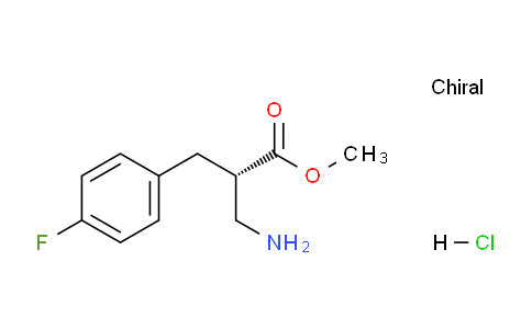 CAS No. 1821770-88-0, (S)-Methyl 3-amino-2-(4-fluorobenzyl)propanoate hydrochloride