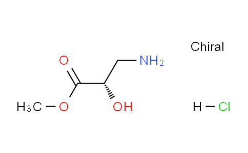 CAS No. 72185-81-0, (S)-Methyl 3-amino-2-hydroxypropanoate hydrochloride