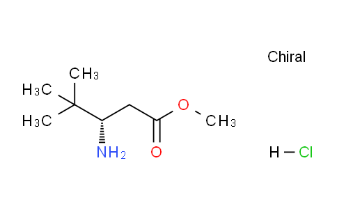 CAS No. 1439921-99-9, (S)-Methyl 3-amino-4,4-dimethylpentanoate hydrochloride