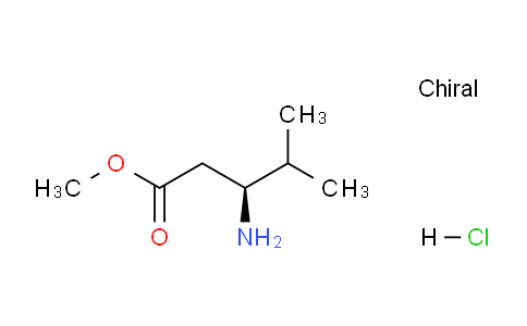 CAS No. 679789-35-6, (S)-Methyl 3-amino-4-methylpentanoate hydrochloride