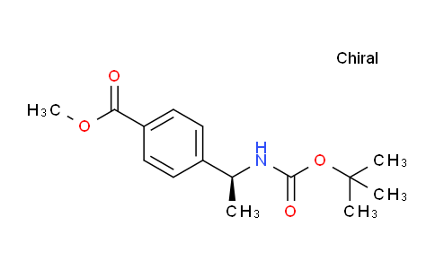 CAS No. 847728-90-9, (S)-Methyl 4-(1-((tert-butoxycarbonyl)amino)ethyl)benzoate