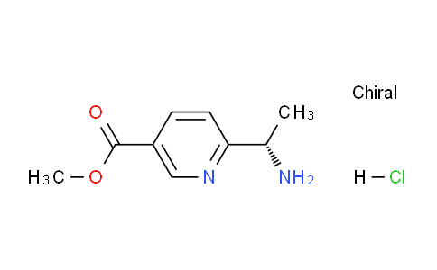 CAS No. 1236349-85-1, (S)-Methyl 6-(1-aminoethyl)nicotinate hydrochloride