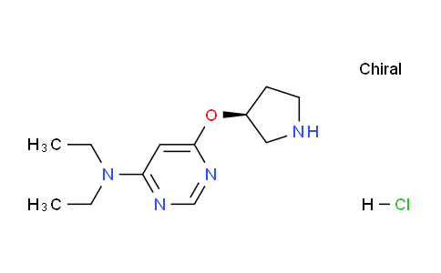 CAS No. 1354000-04-6, (S)-N,N-Diethyl-6-(pyrrolidin-3-yloxy)pyrimidin-4-amine hydrochloride