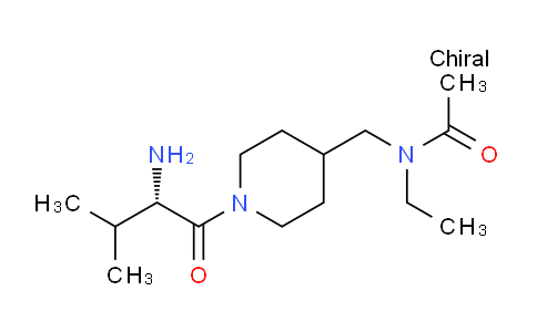CAS No. 1354010-38-0, (S)-N-((1-(2-Amino-3-methylbutanoyl)piperidin-4-yl)methyl)-N-ethylacetamide