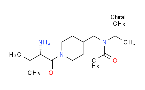 CAS No. 1353997-33-7, (S)-N-((1-(2-Amino-3-methylbutanoyl)piperidin-4-yl)methyl)-N-isopropylacetamide